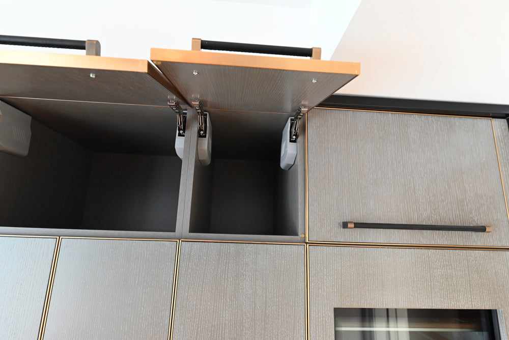 Thomas Juul-Hansen Modern Grey Oak Kitchen with Island & Miele Appliances