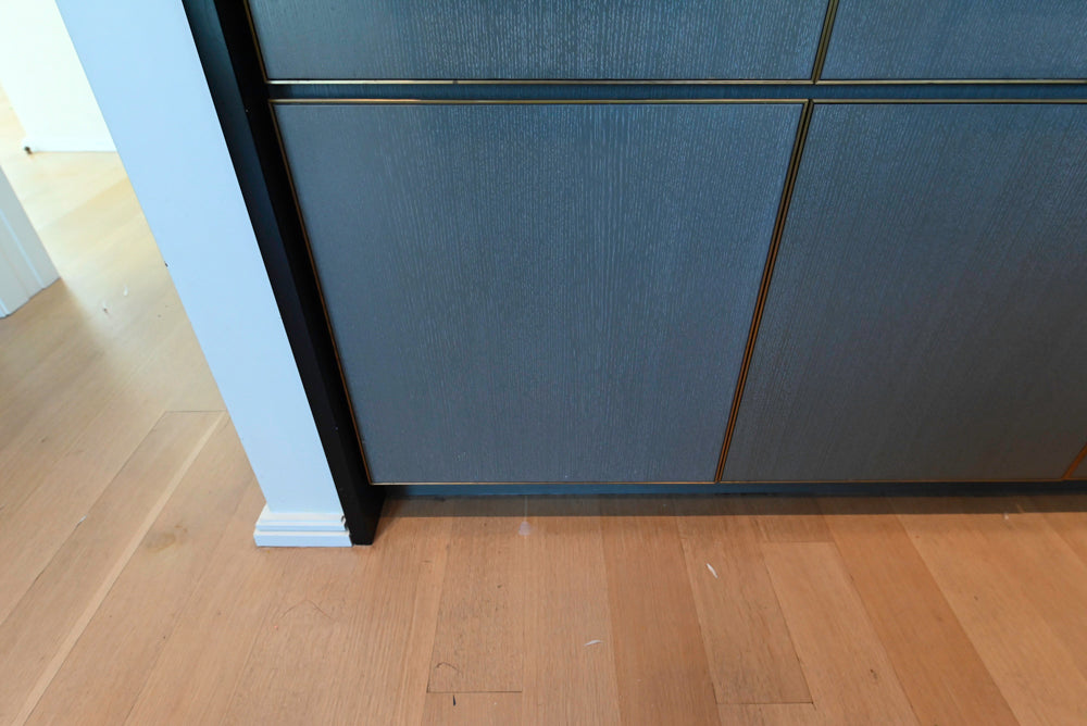 Thomas Juul-Hansen Modern Grey Oak Kitchen with Island & Miele Appliances