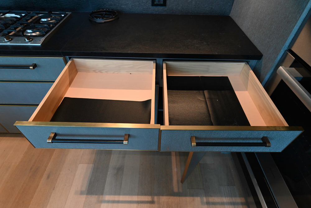 Thomas Juul-Hansen Modern Grey Oak Kitchen with Island & Miele Appliances