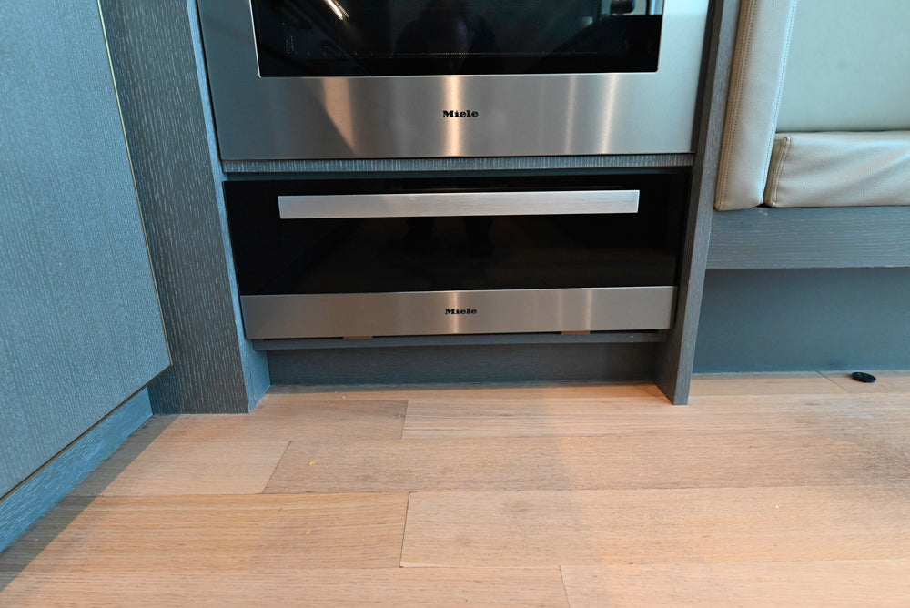 Thomas Juul-Hansen Modern Grey Oak Kitchen with Island & Miele Appliances