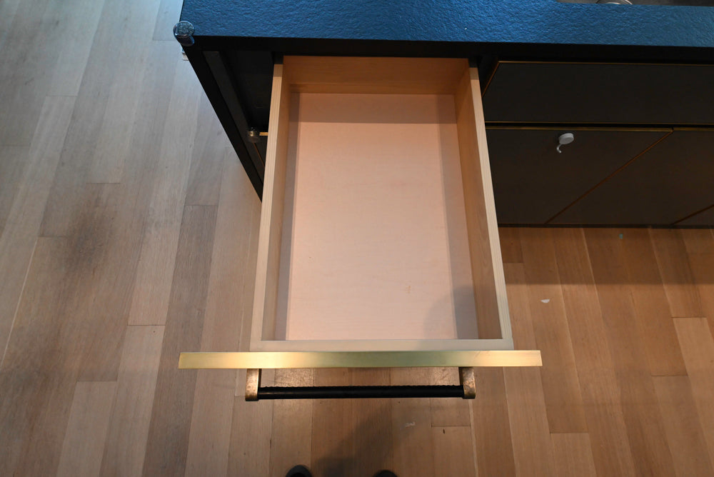 Thomas Juul-Hansen Modern Grey Oak Kitchen with Island & Miele Appliances