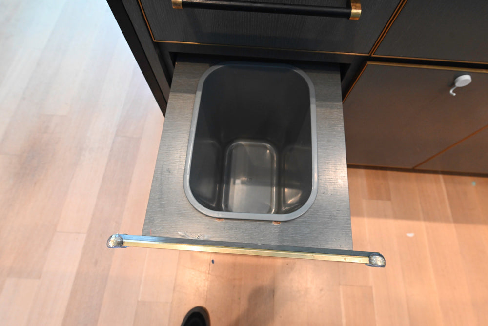 Thomas Juul-Hansen Modern Grey Oak Kitchen with Island & Miele Appliances