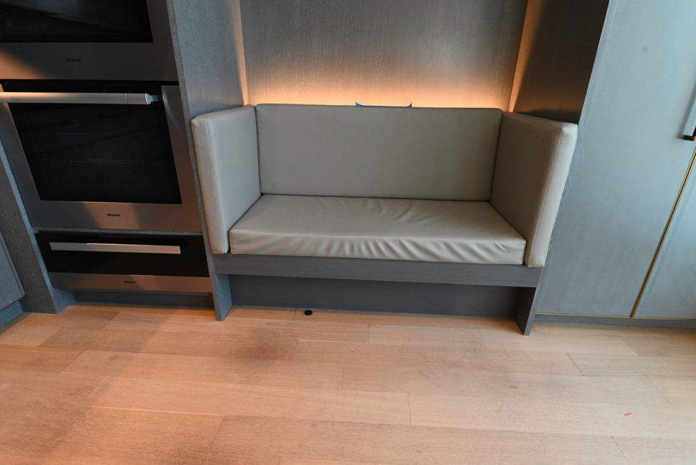 Thomas Juul-Hansen Modern Grey Oak Kitchen with Island & Miele Appliances