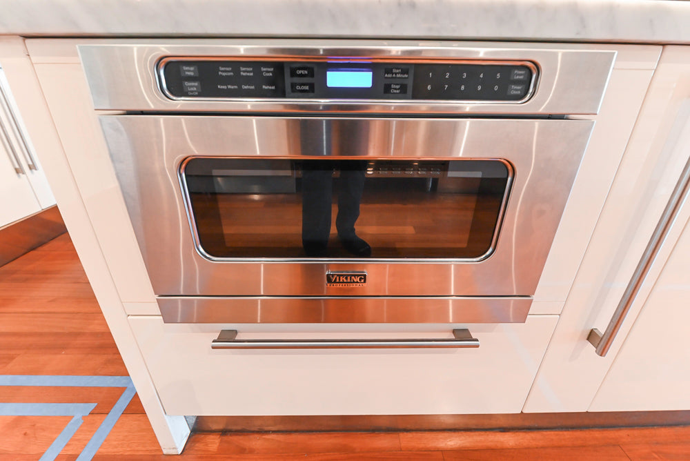 Pessina Cucine Modern Industrial White Kitchen with Island & Viking Appliances