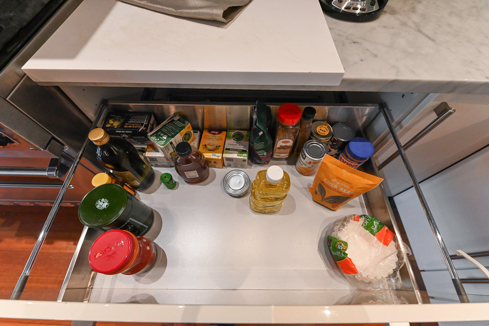 Pessina Cucine Modern Industrial White Kitchen with Island & Viking Appliances