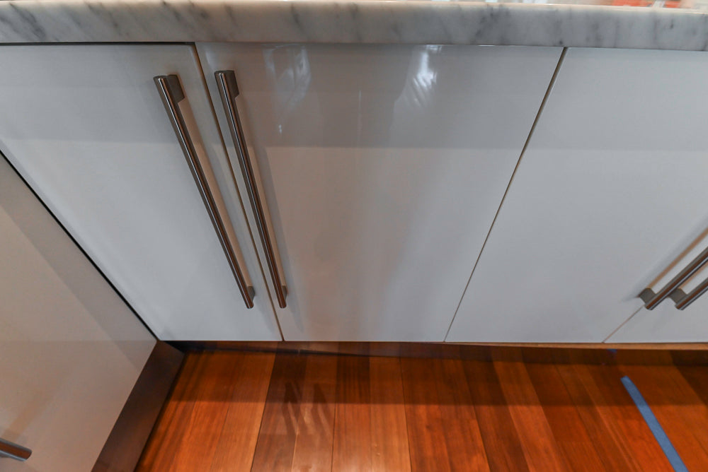 Pessina Cucine Modern Industrial White Kitchen with Island & Viking Appliances