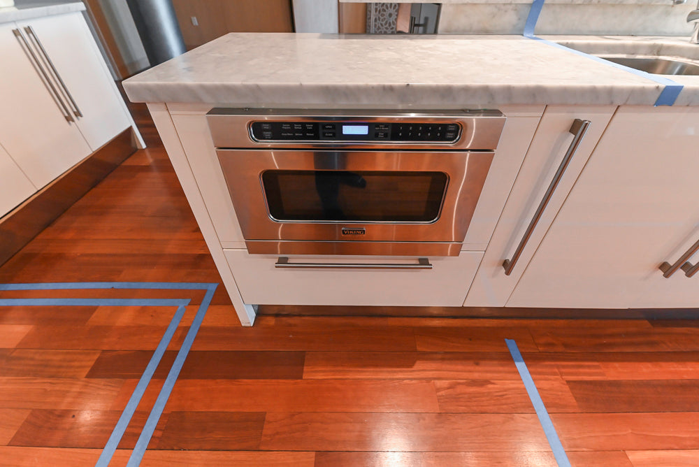 Pessina Cucine Modern Industrial White Kitchen with Island & Viking Appliances