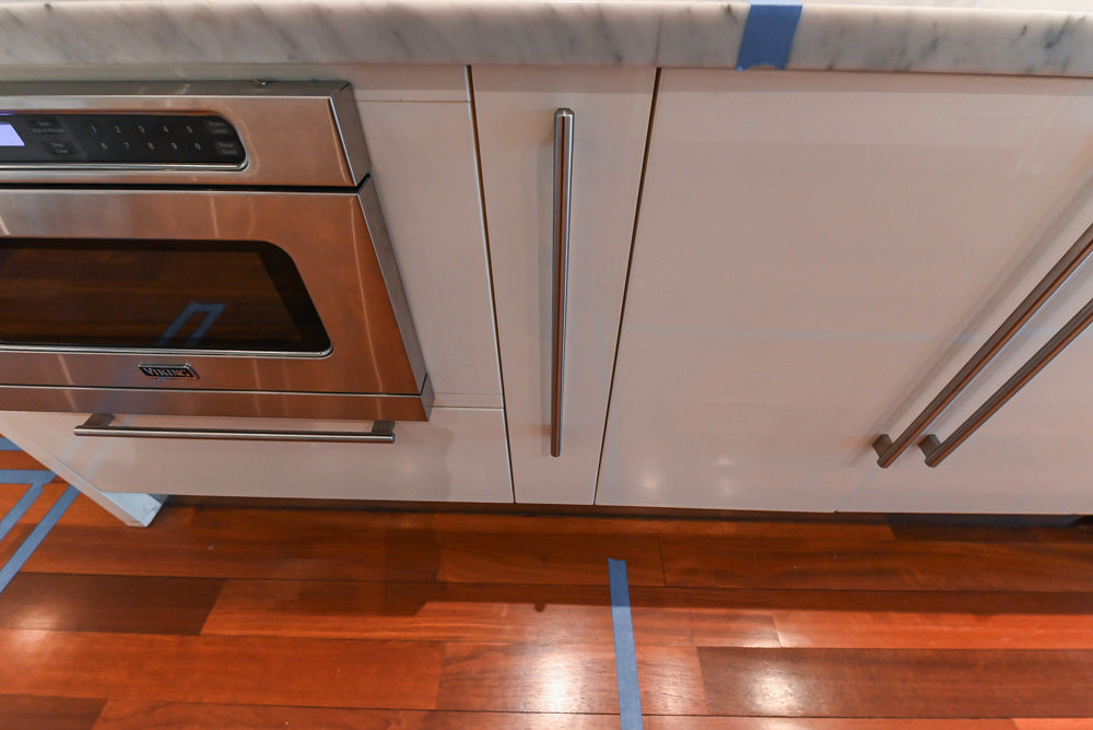 Pessina Cucine Modern Industrial White Kitchen with Island & Viking Appliances