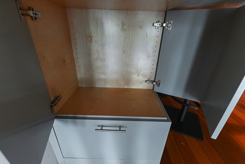 Pessina Cucine Modern Industrial White Kitchen with Island & Viking Appliances