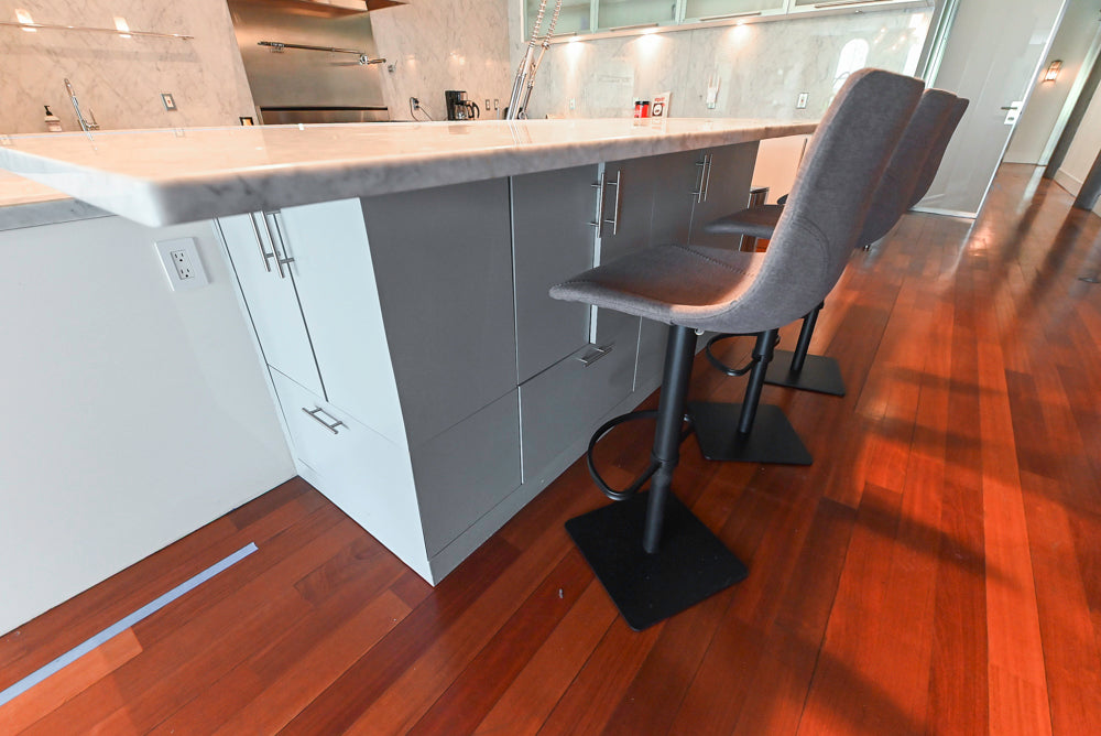Pessina Cucine Modern Industrial White Kitchen with Island & Viking Appliances