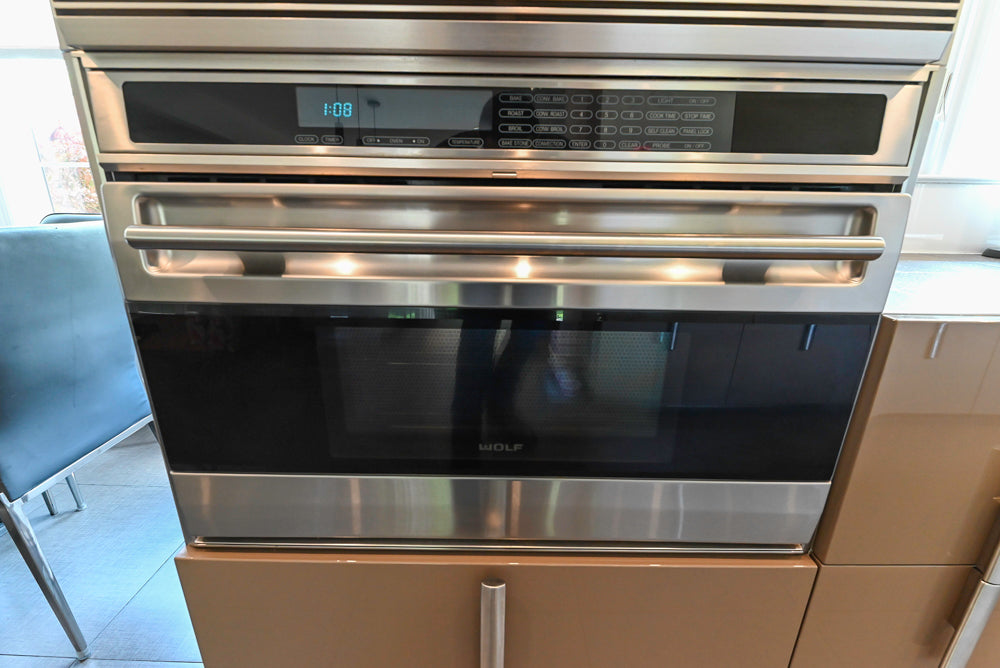 Rossana Modern Glossy Mexican Sand Kitchen with Island & Appliances
