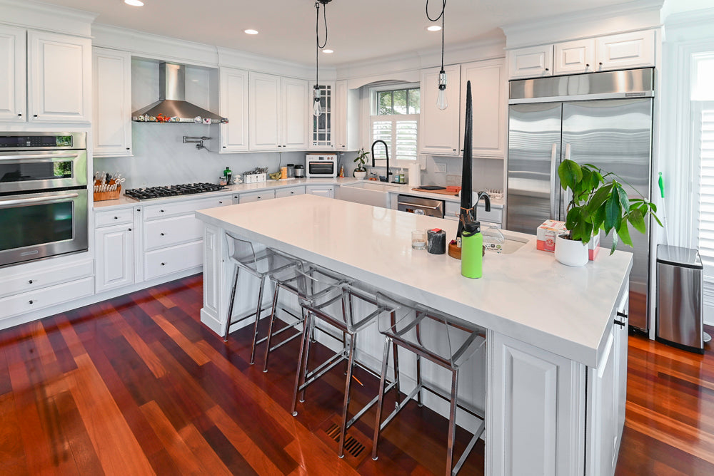 "The Kensington" Traditional White Kitchen with Island & Appliances