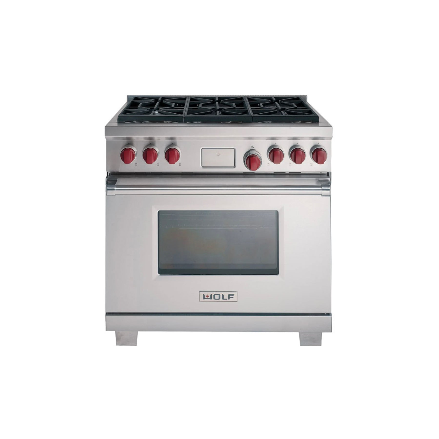 Wolf DF366 36" Stainless Steel Dual Fuel Range 