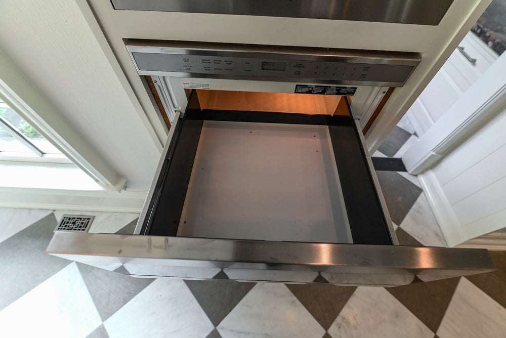 "The Dove" Transitional White Kitchen with Wolf 60" Range & Sub-Zero