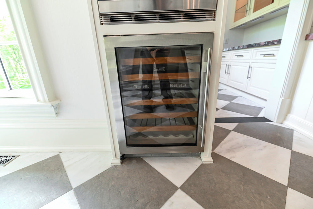 "The Dove" Transitional White Kitchen with Wolf 60" Range & Sub-Zero