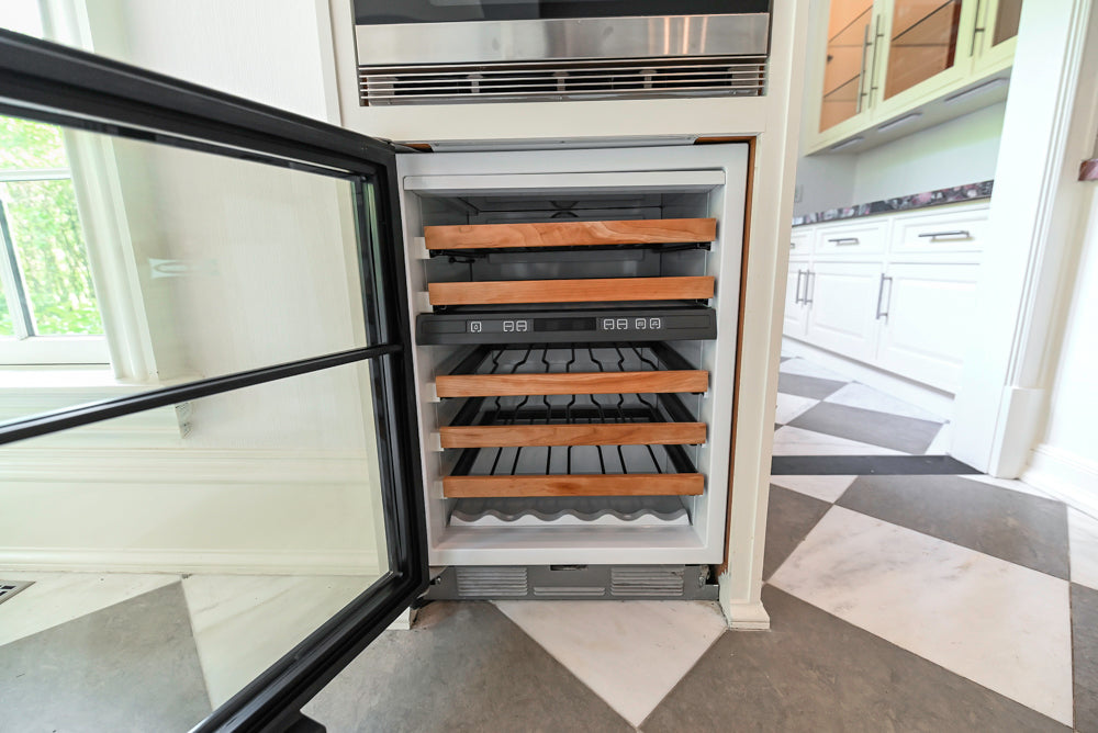 "The Dove" Transitional White Kitchen with Wolf 60" Range & Sub-Zero