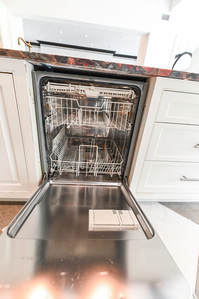 "The Dove" Transitional White Kitchen with Wolf 60" Range & Sub-Zero