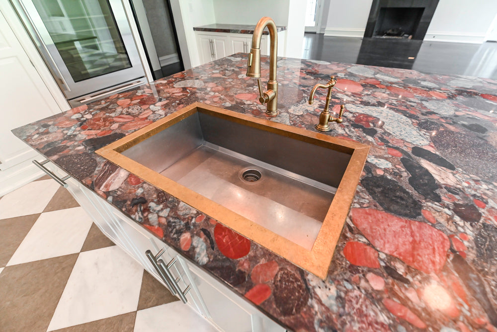 "The Dove" Transitional White Kitchen with Wolf 60" Range & Sub-Zero