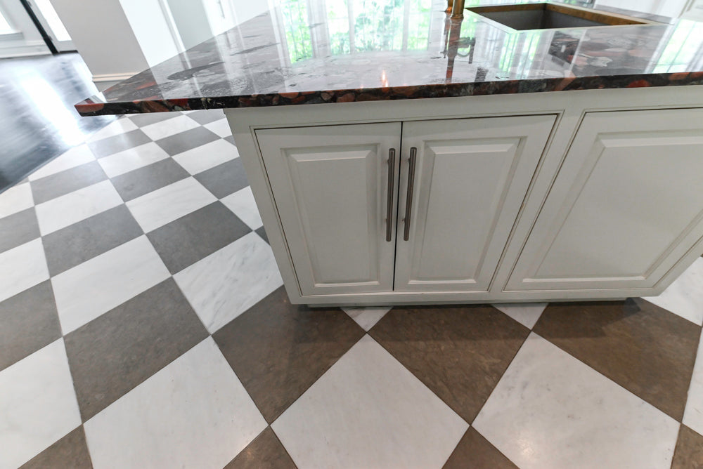 "The Dove" Transitional White Kitchen with Wolf 60" Range & Sub-Zero