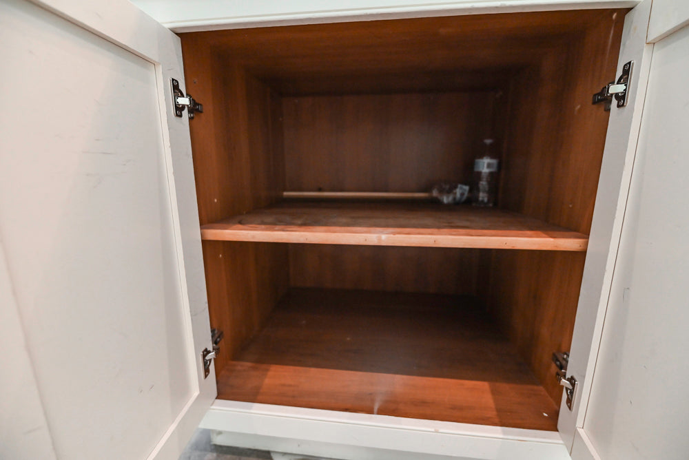 "The Dove" Transitional White Kitchen with Wolf 60" Range & Sub-Zero