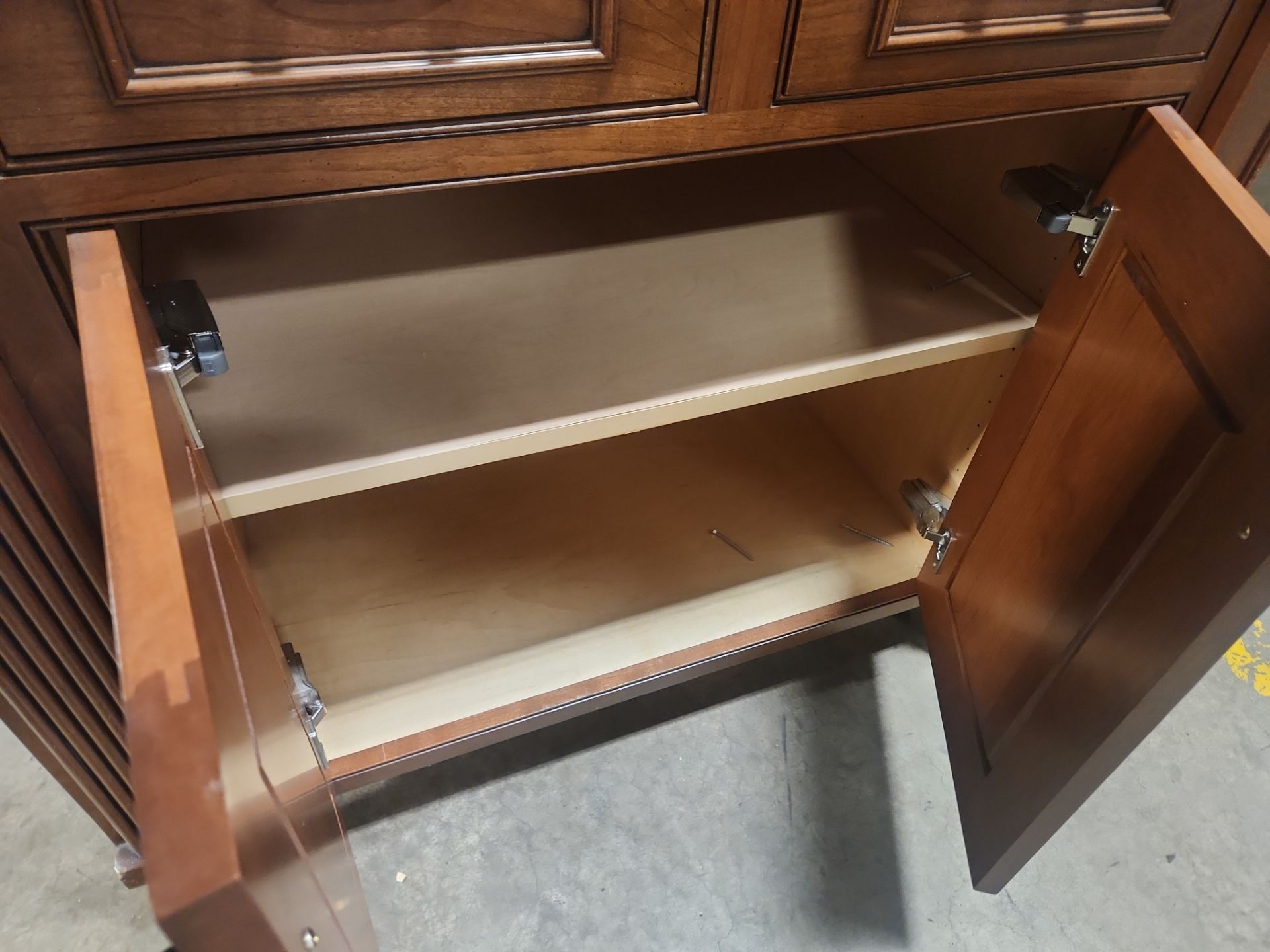 ÒThe ReserveÓ Custom Traditional Wood Butler's Pantry with Sub-Zero Wine Cooler