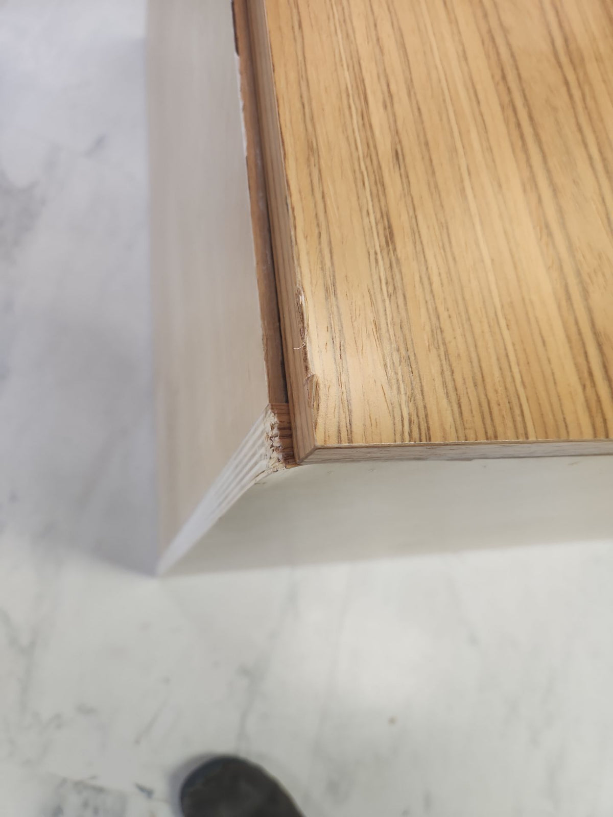 Bellmont Modern Teak Wood Veneer Wet Bar with Island