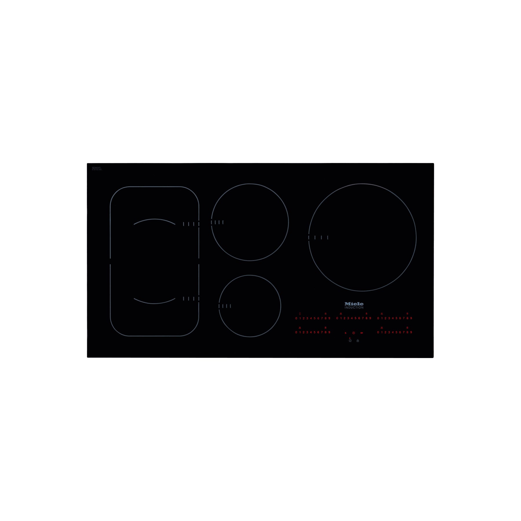 Miele Certified KM 6375 36" Black Induction Cooktop