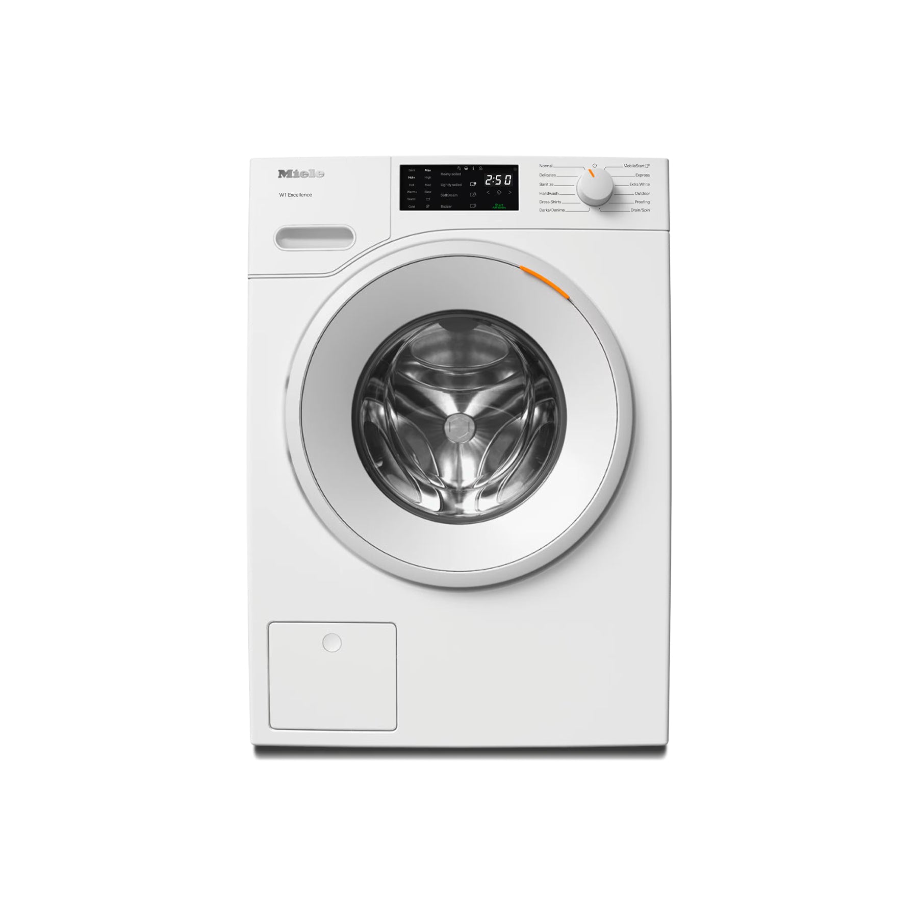 Miele Certified WXD160 WCS 24" Lotus White Front Load Smart Washer