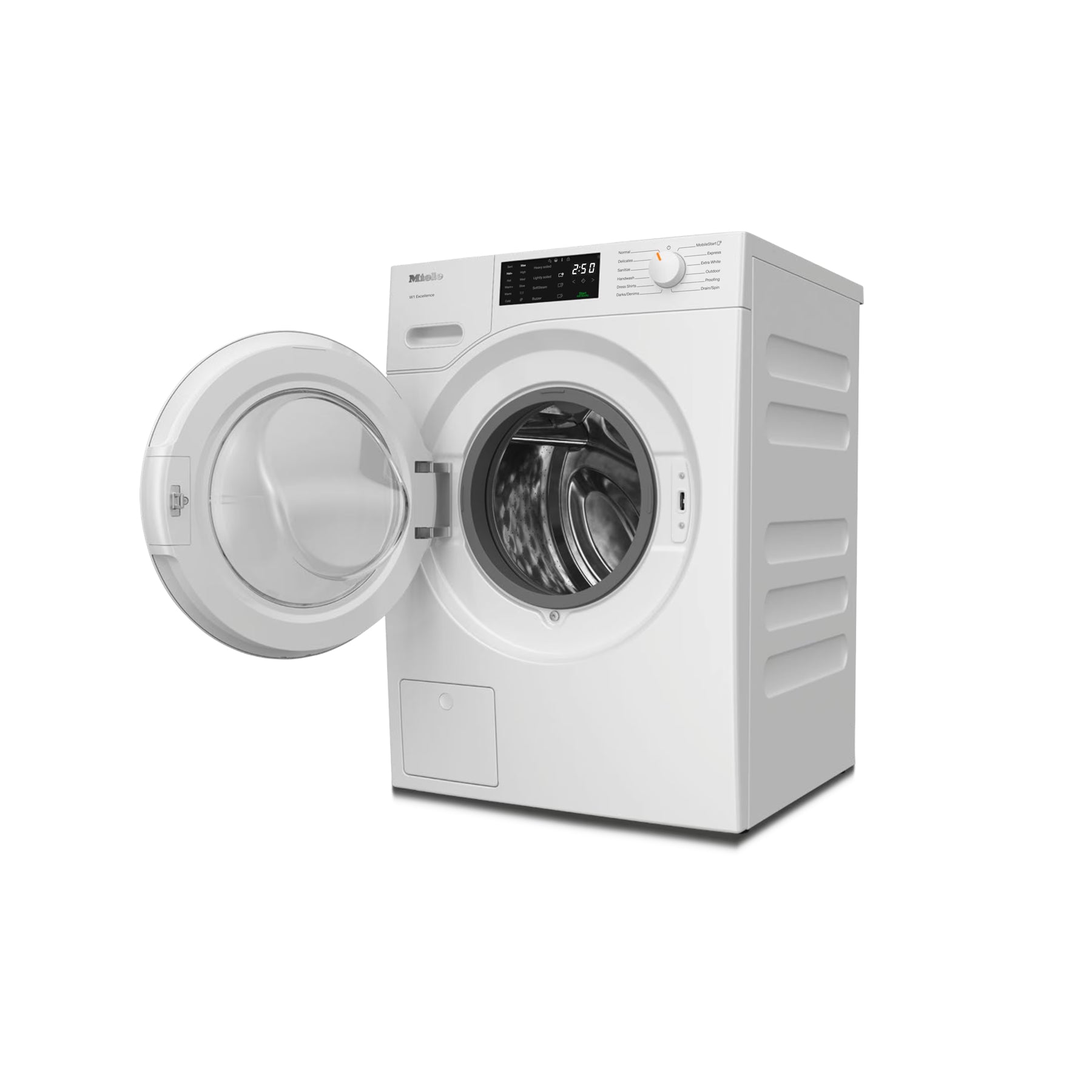 Miele Certified WXD160 WCS 24" Lotus White Front Load Smart Washer