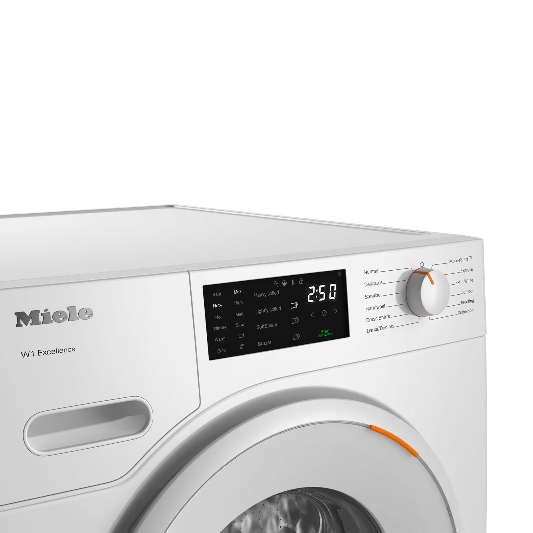 Miele Certified WXD160 WCS 24" Lotus White Front Load Smart Washer