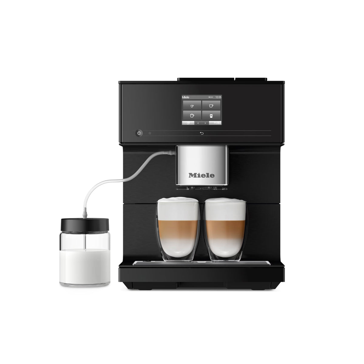 Miele Certified CM 7750 CoffeeSelect Obsidian Black Countertop Coffee Machine