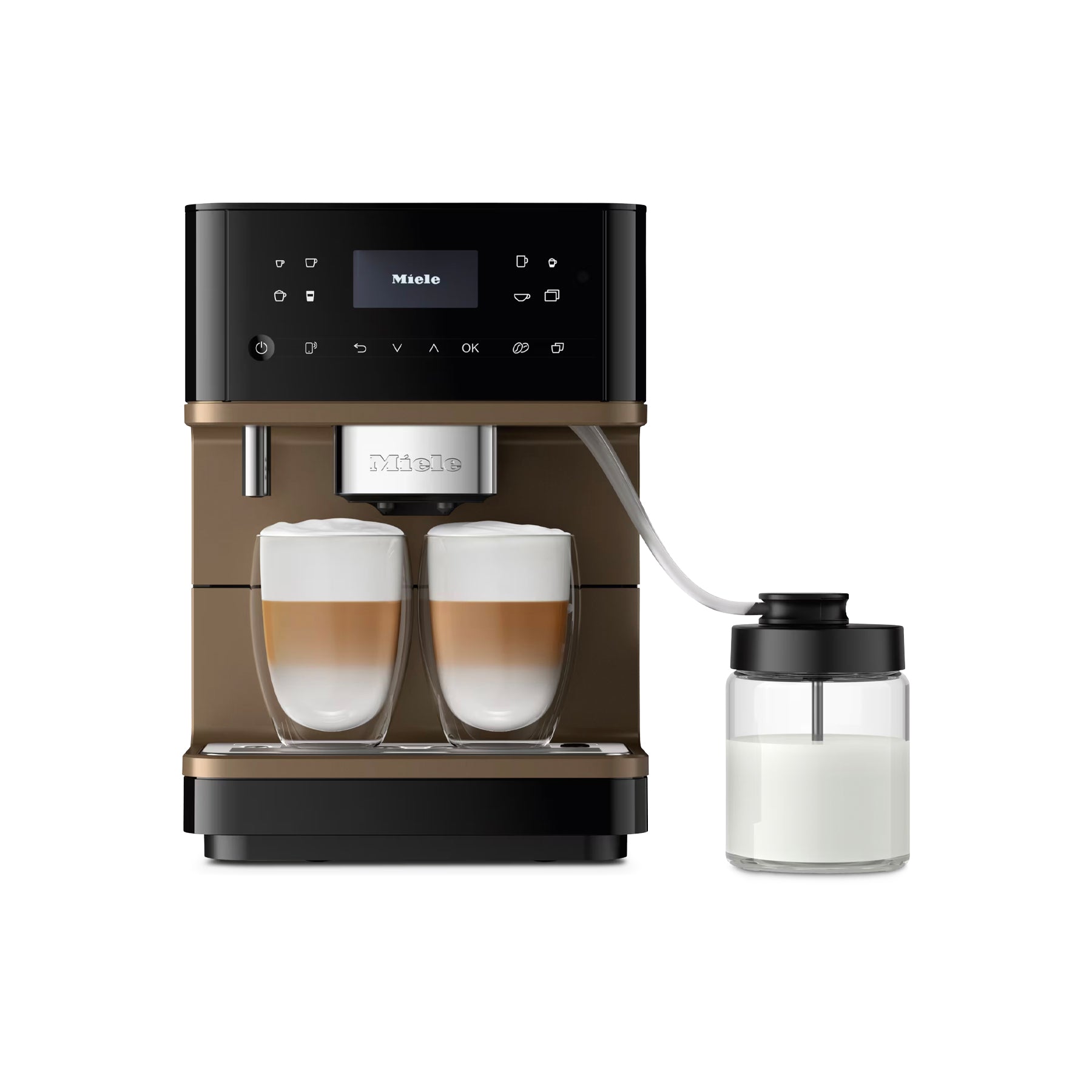 Miele MilkPerfection CM 6360 Obsidian black.BronzePF Countertop Coffee Machine