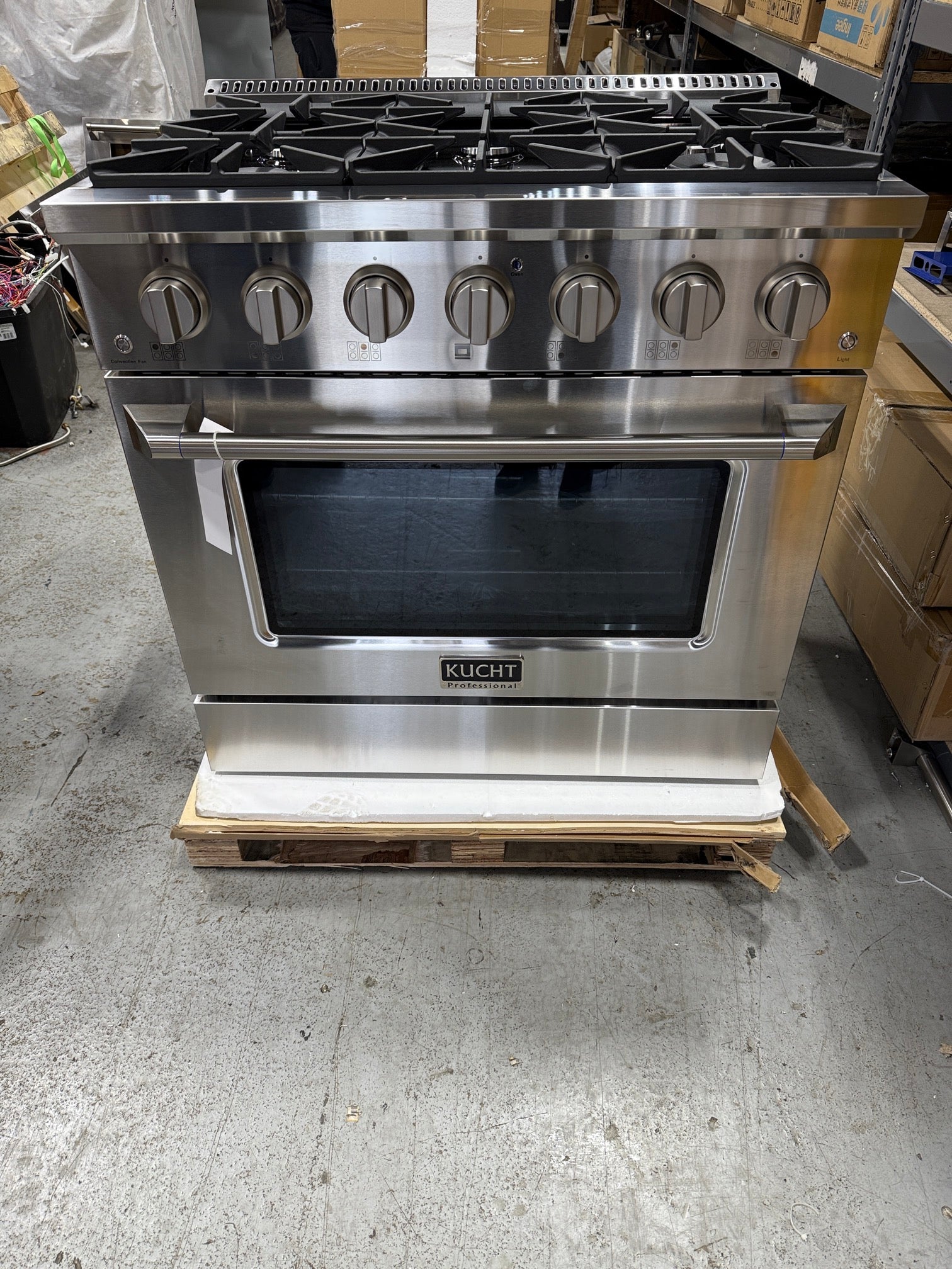 Kucht Professional Pro-Class KDF362 36" Stainless Steel Dual Fuel Range