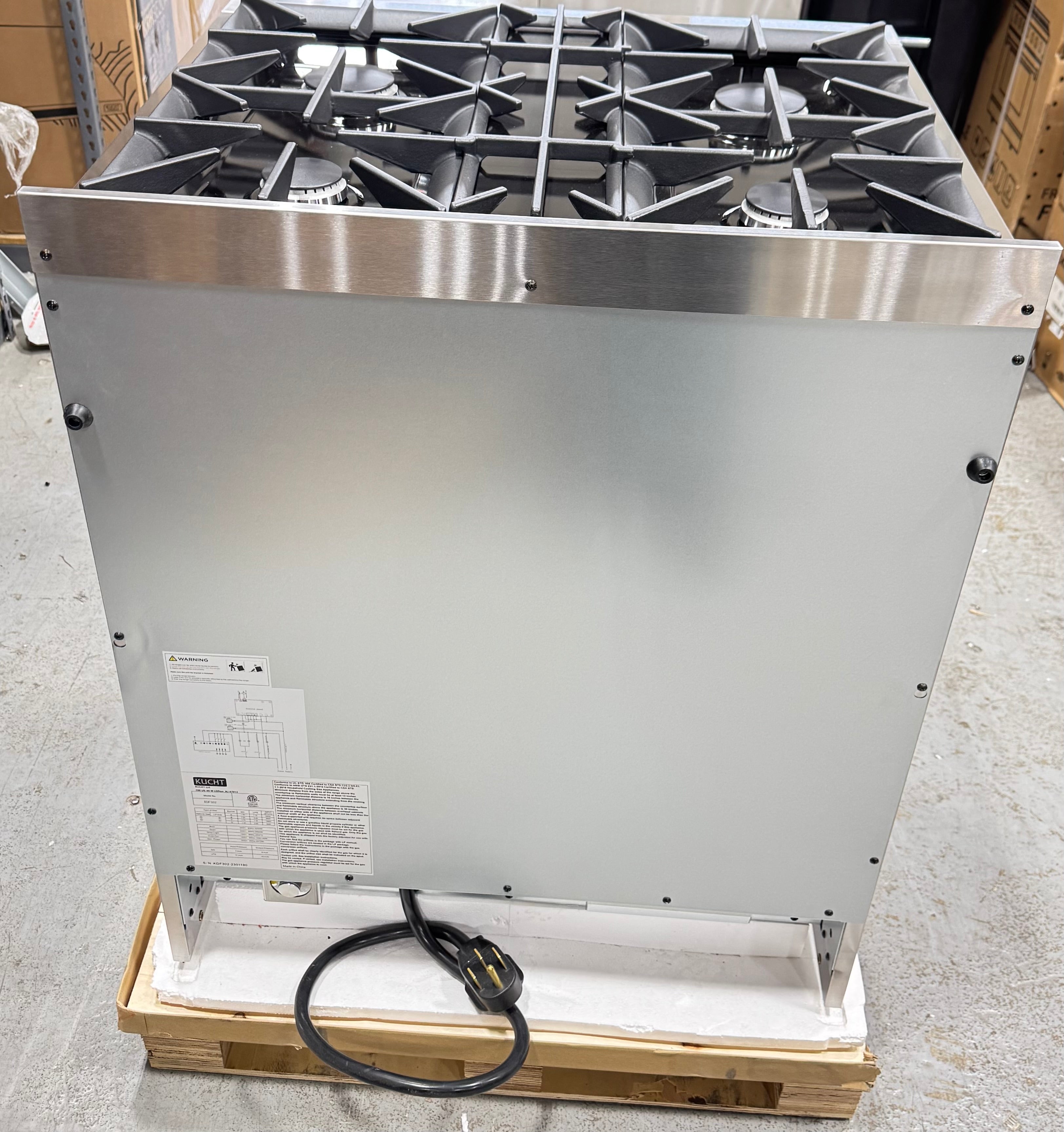 Kucht Professional Pro-Style KDF302 30" Stainless Steel Dual Fuel Range