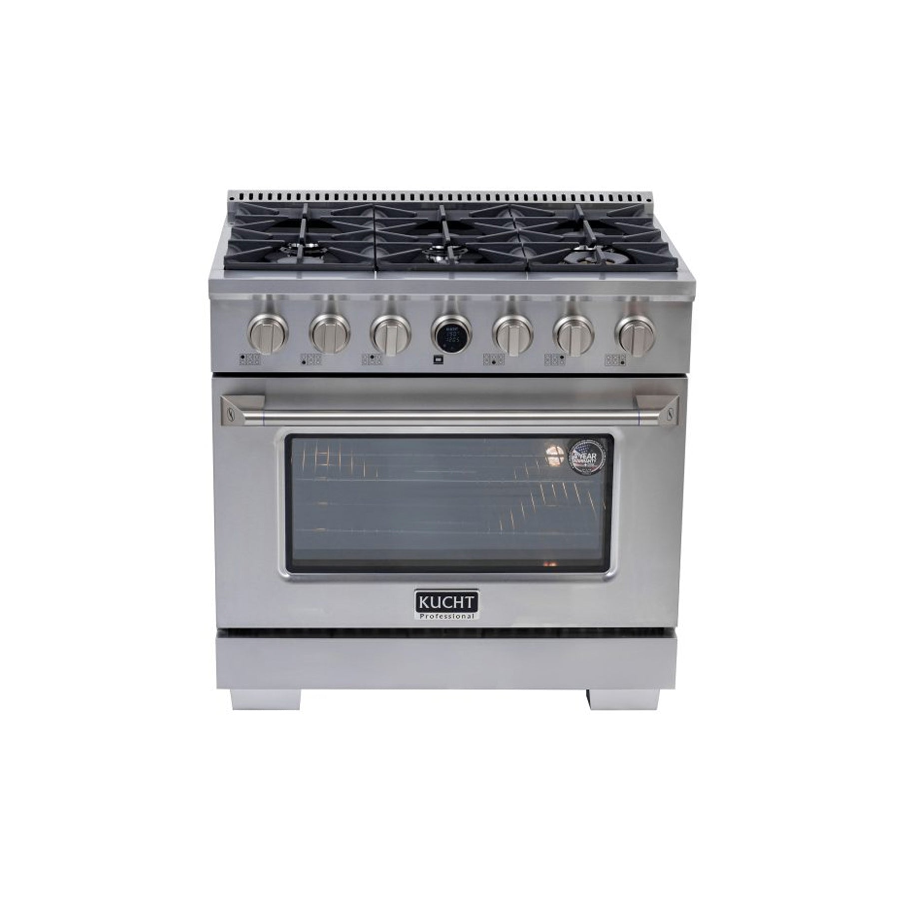 Kucht Professional KXP36-SS 36" Stainless Steel Dual Fuel Range