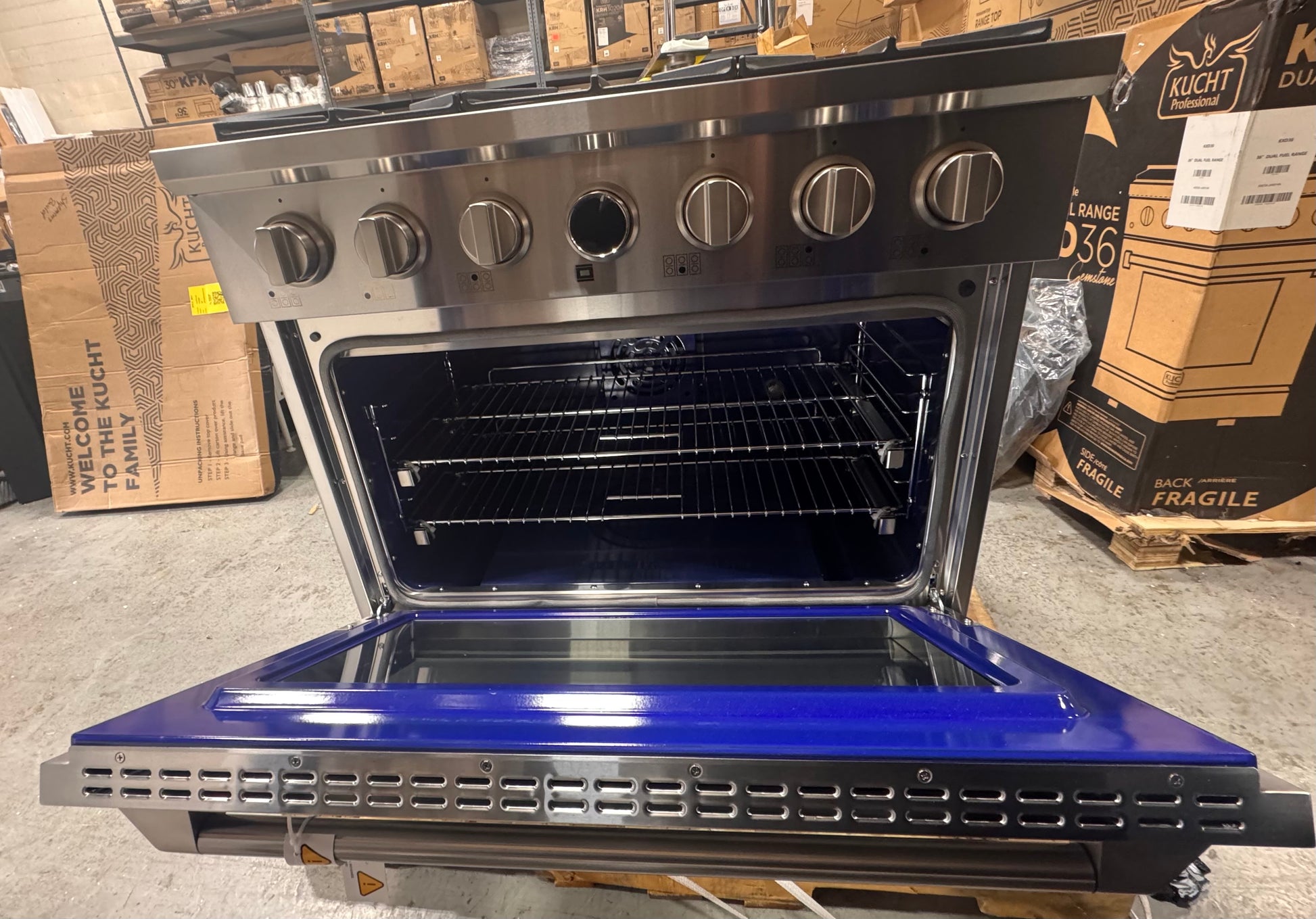Kucht Professional KXP36-SS 36" Stainless Steel Dual Fuel Range