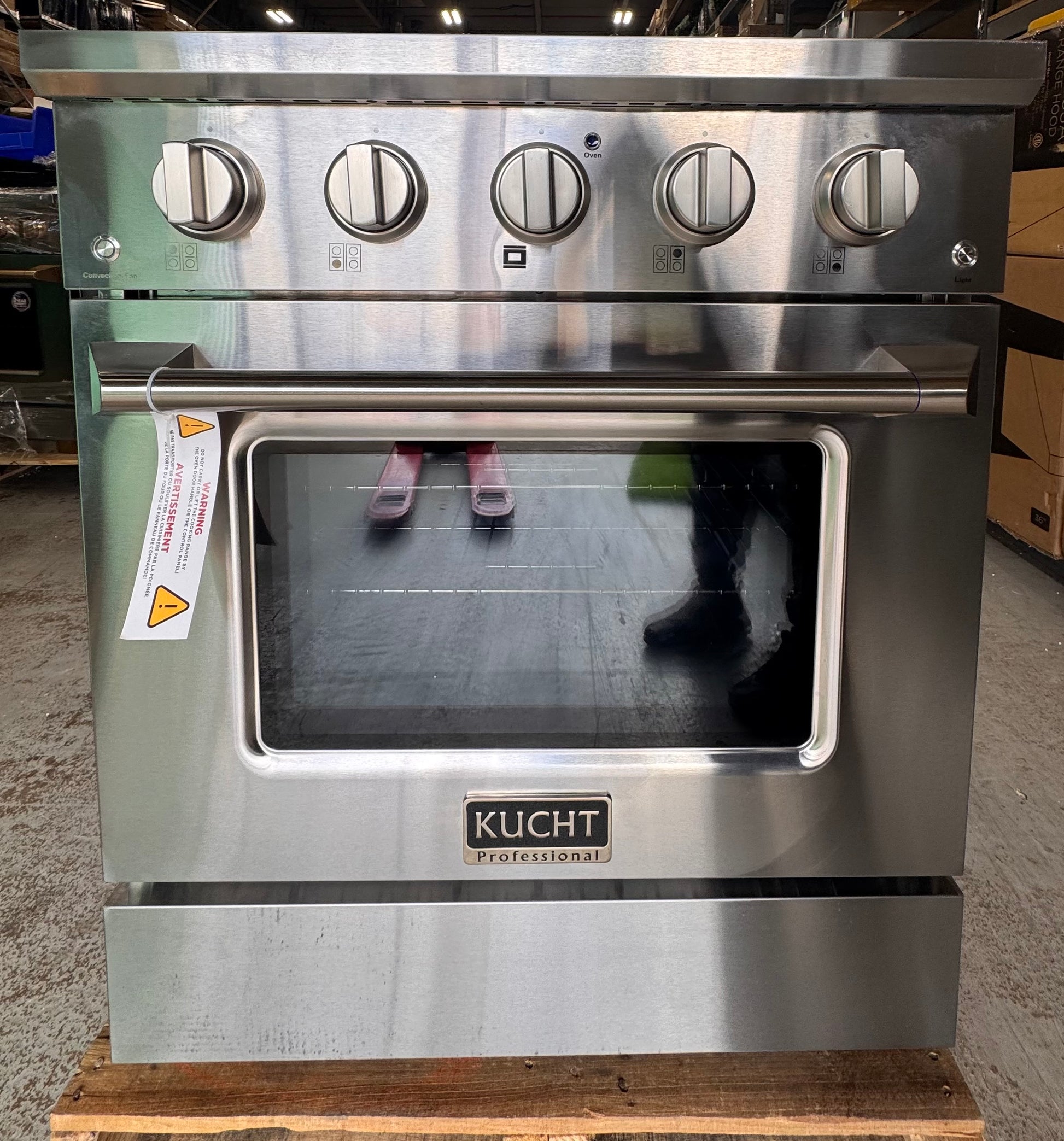 Kucht Professional Pro-Style KDF302 30" Stainless Steel Dual Fuel Range
