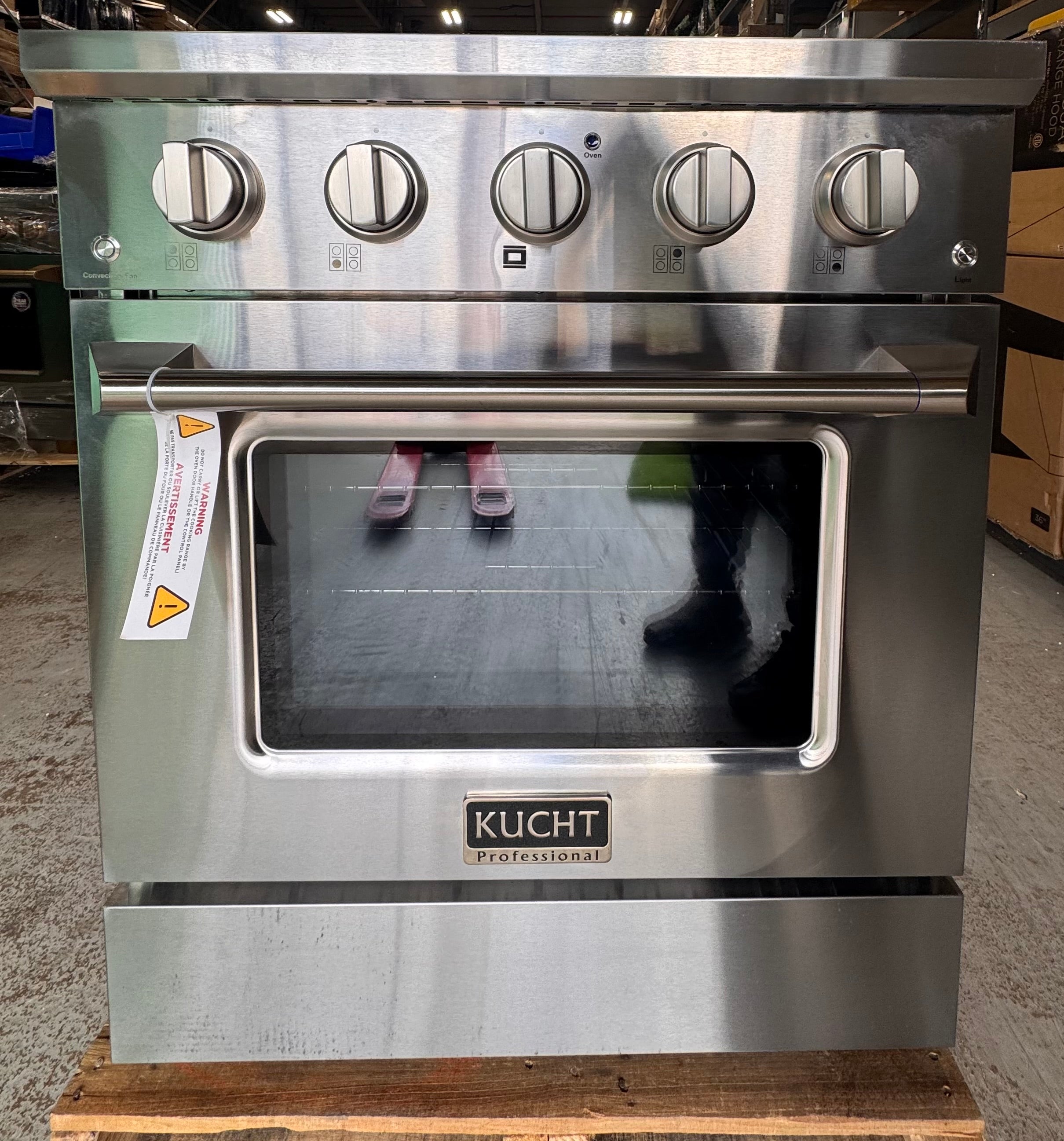 Kucht Professional Pro-Style KDF302 30" Stainless Steel Dual Fuel Range
