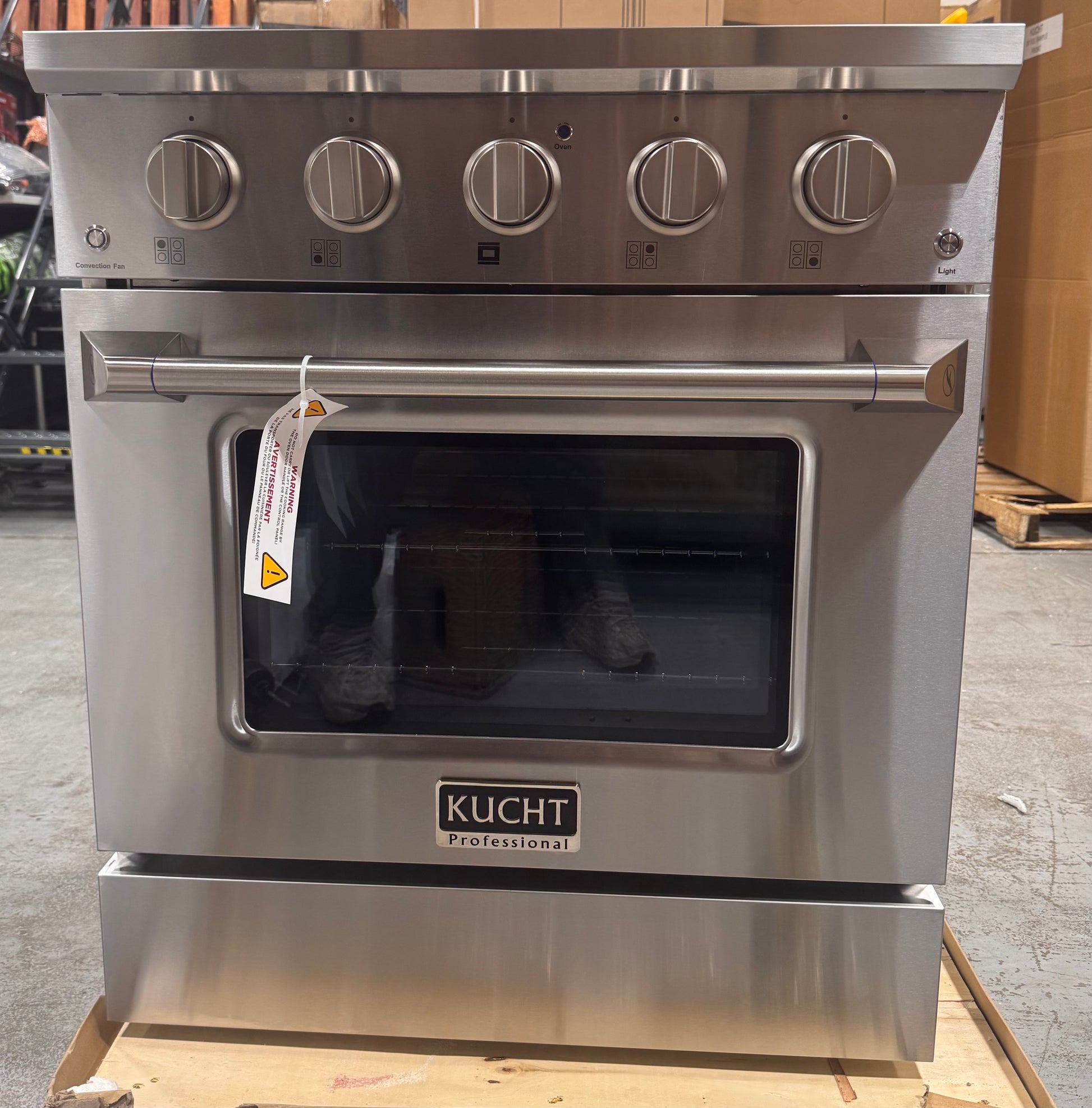 Kucht Professional Pro-Style KDF302 30" Stainless Steel Dual Fuel Range
