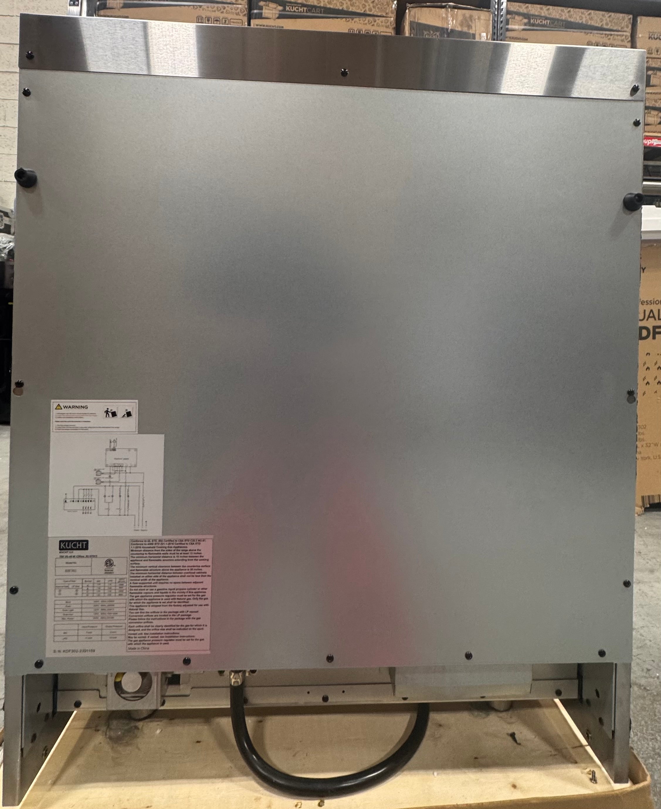 Kucht Professional Pro-Style KDF302 30" Stainless Steel Dual Fuel Range