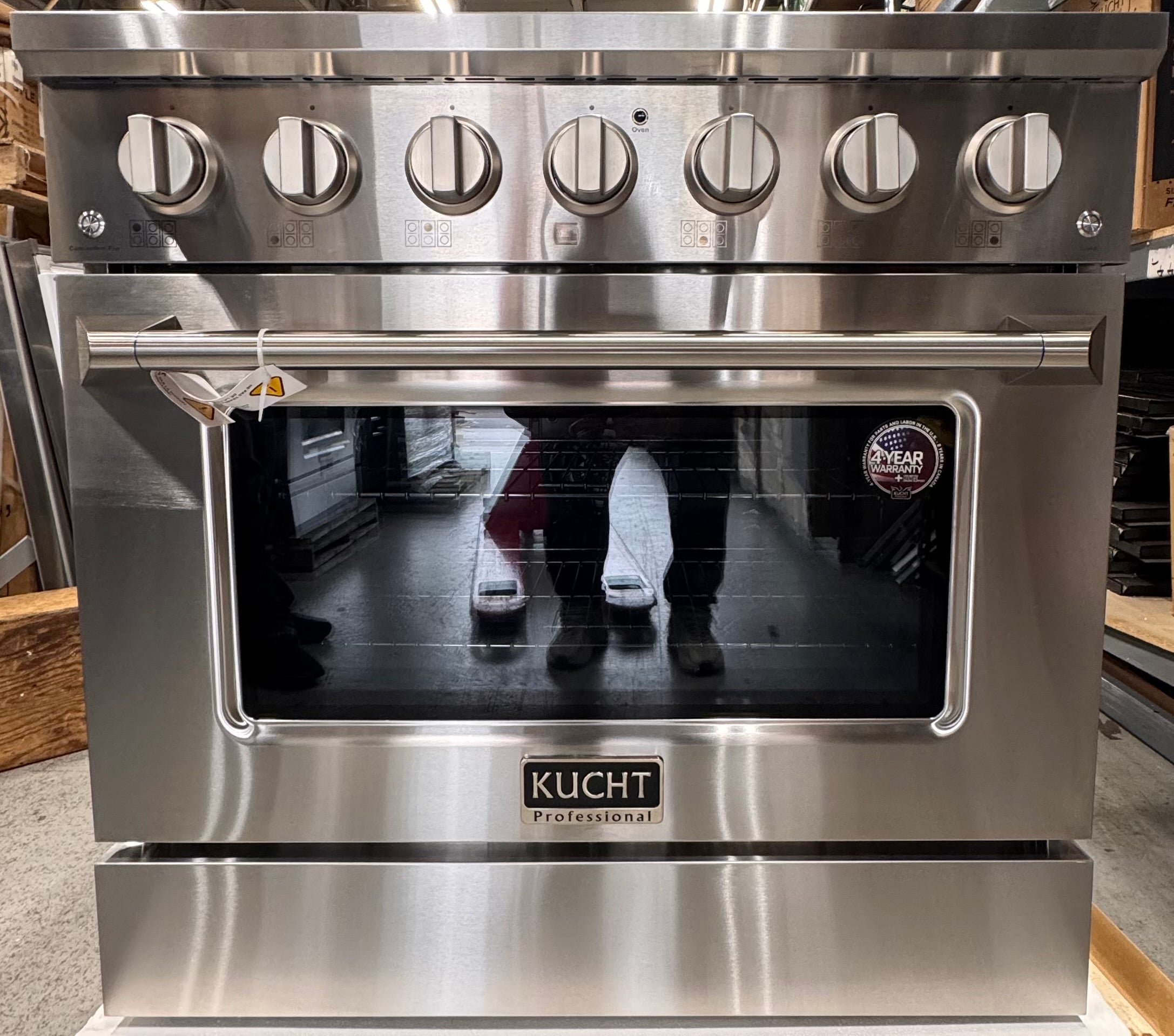 Kucht Professional Pro-Class KDF362 36" Stainless Steel Dual Fuel Range