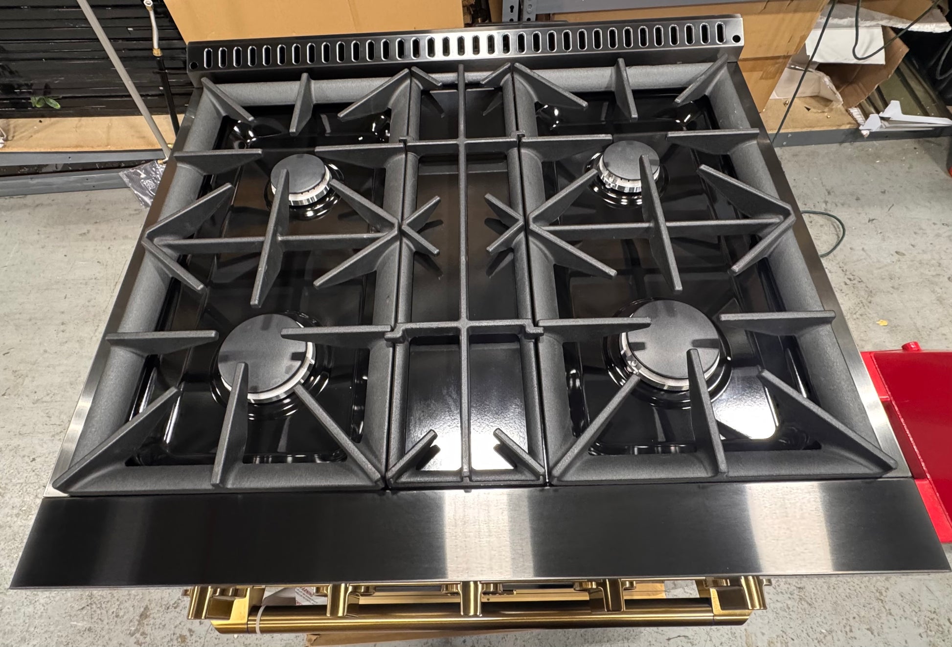 Kucht Professional KEG303 30" Black Stainless Steel Gas Range