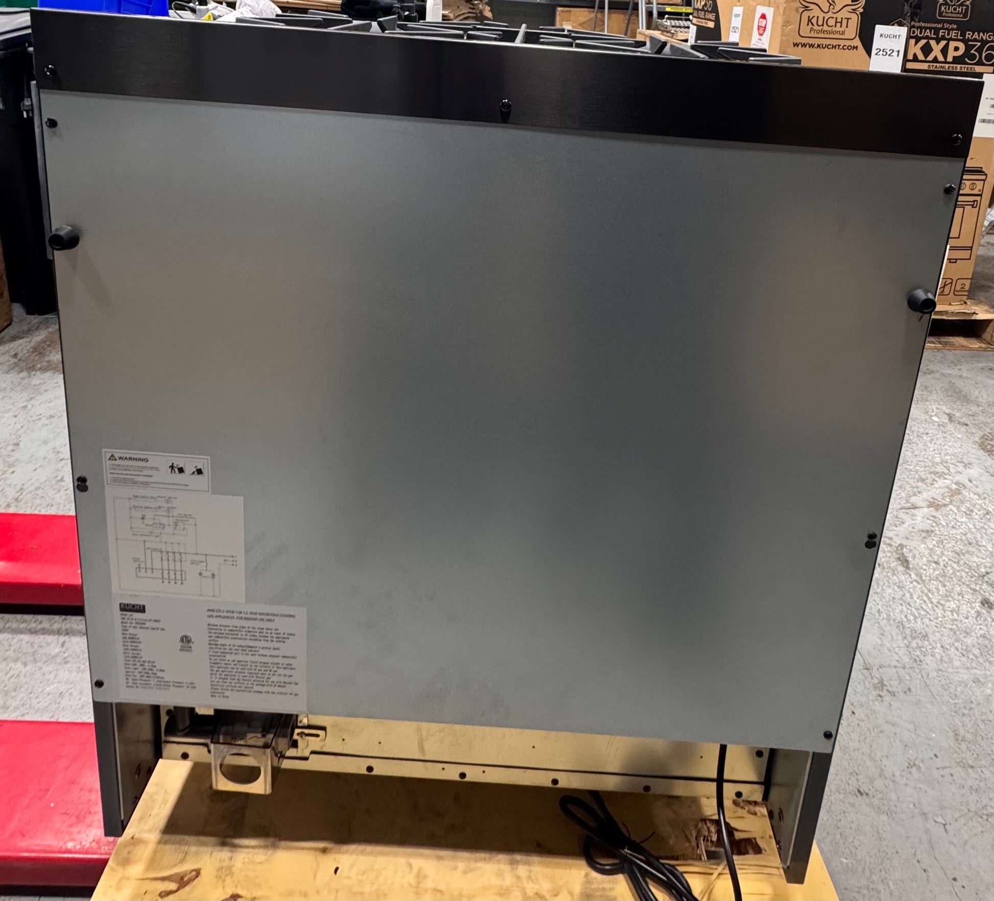 Kucht Professional KEG303 30" Black Stainless Steel Gas Range