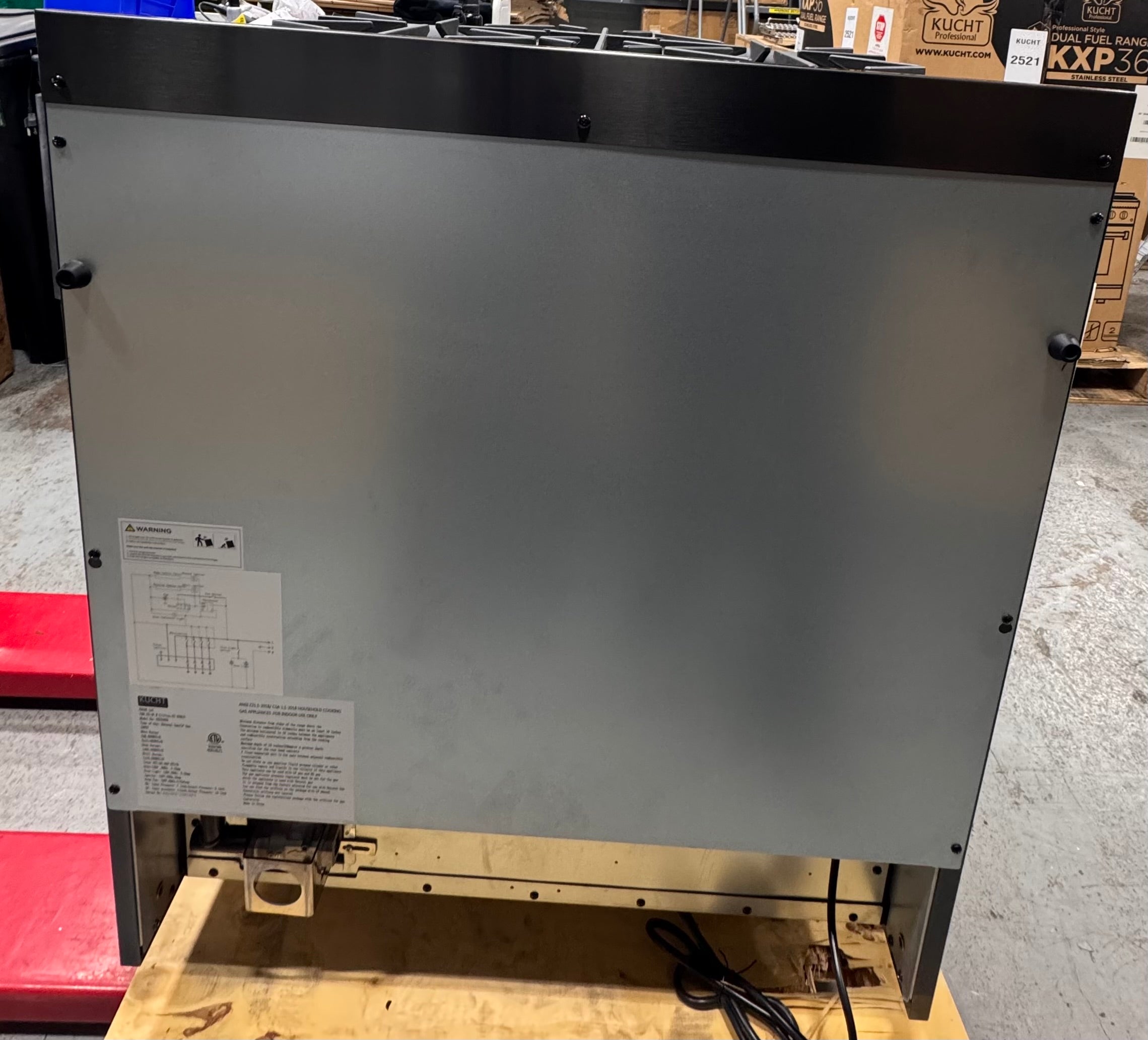 Kucht Professional KEG303 30" Black Stainless Steel Gas Range