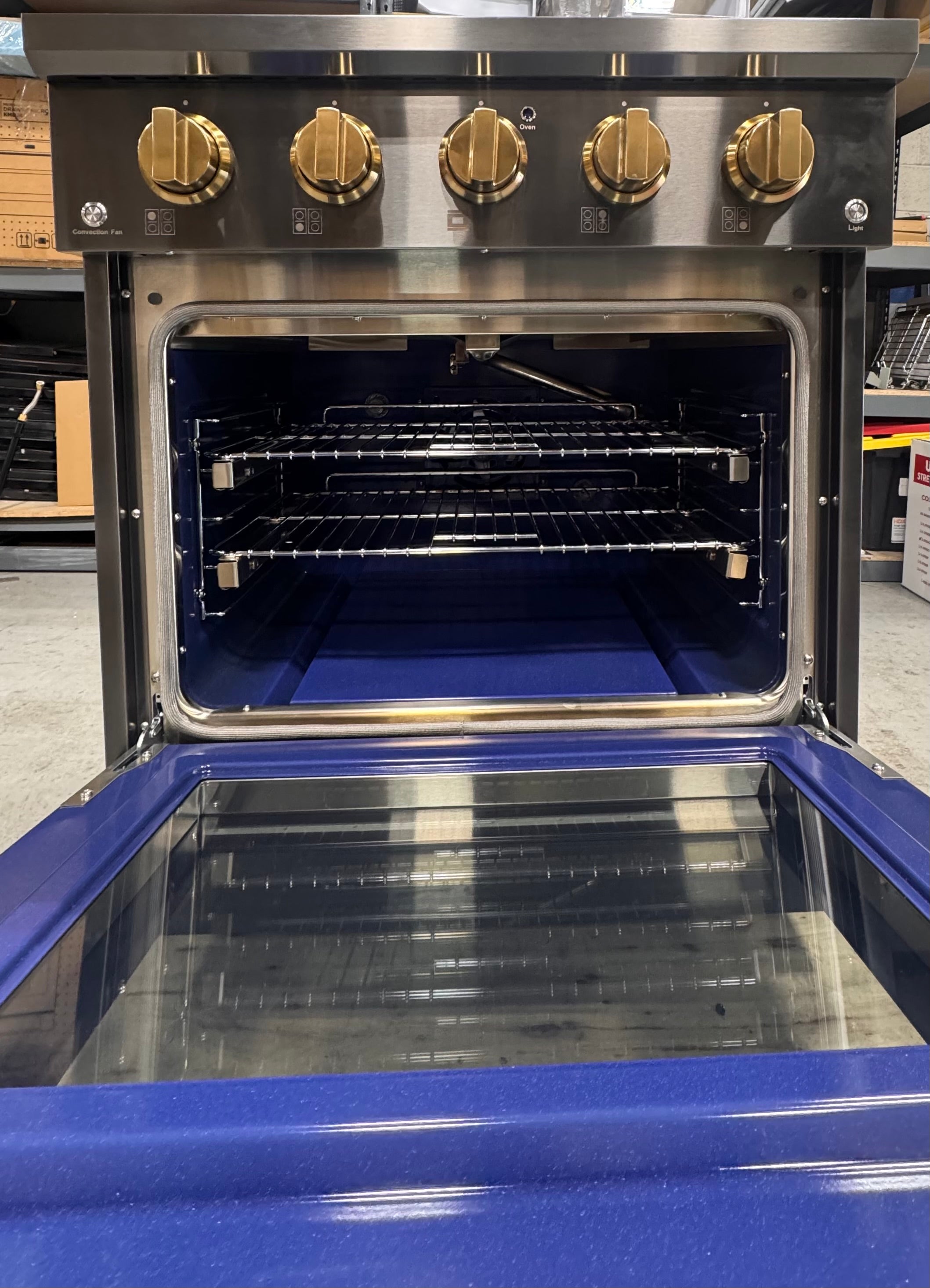 Kucht Professional KEG303 30" Black Stainless Steel Gas Range