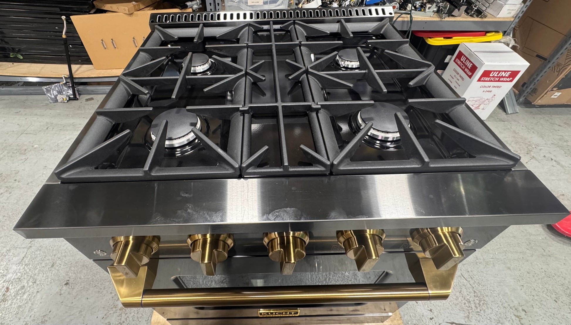 Kucht Professional KEG303 30" Black Stainless Steel Gas Range