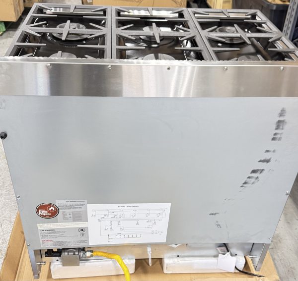 Kucht Professional KFX360 36″ Stainless Steel Gas Range with Black Door