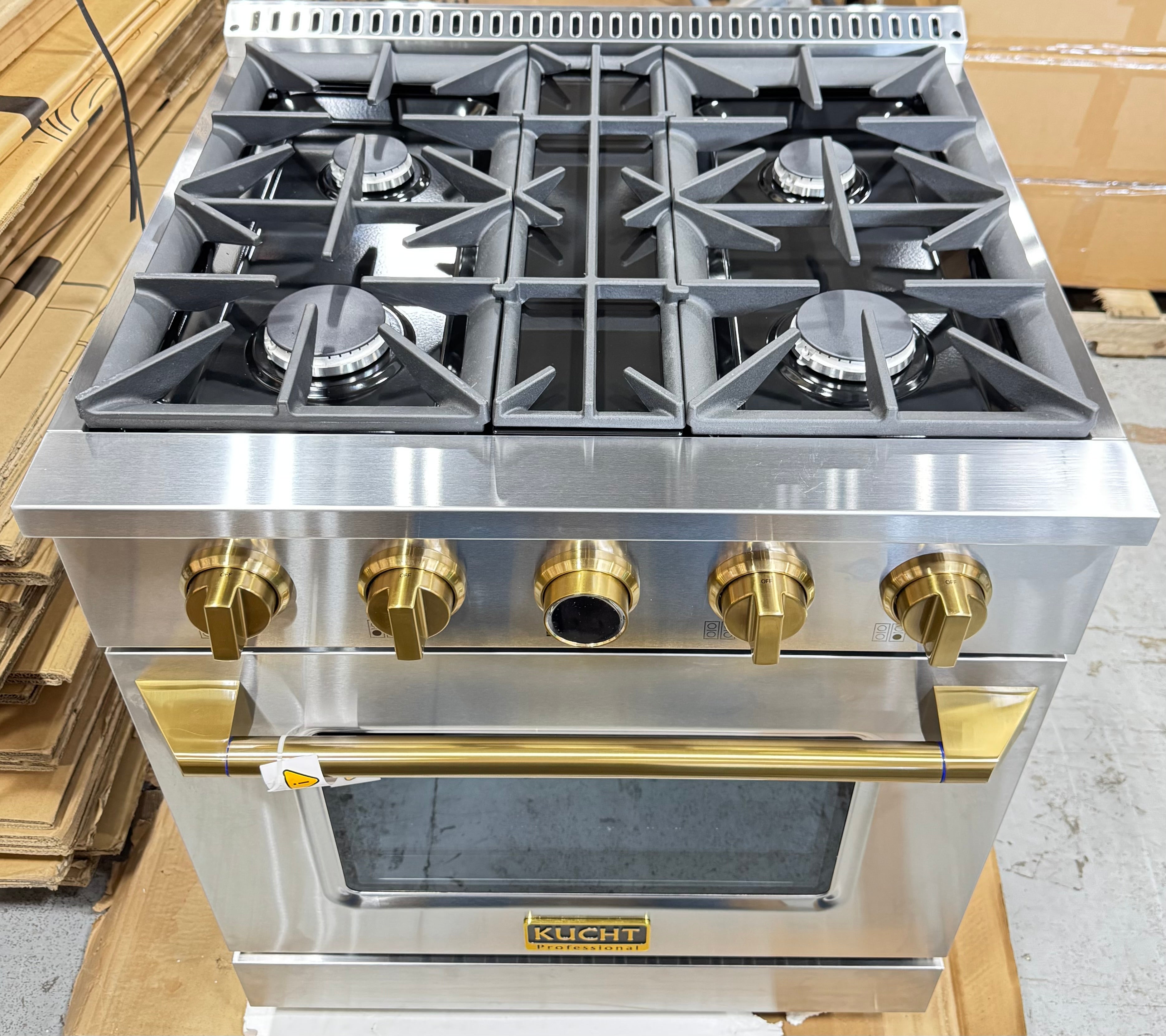 Kucht Professional 30" Stainless Steel Dual Fuel Range