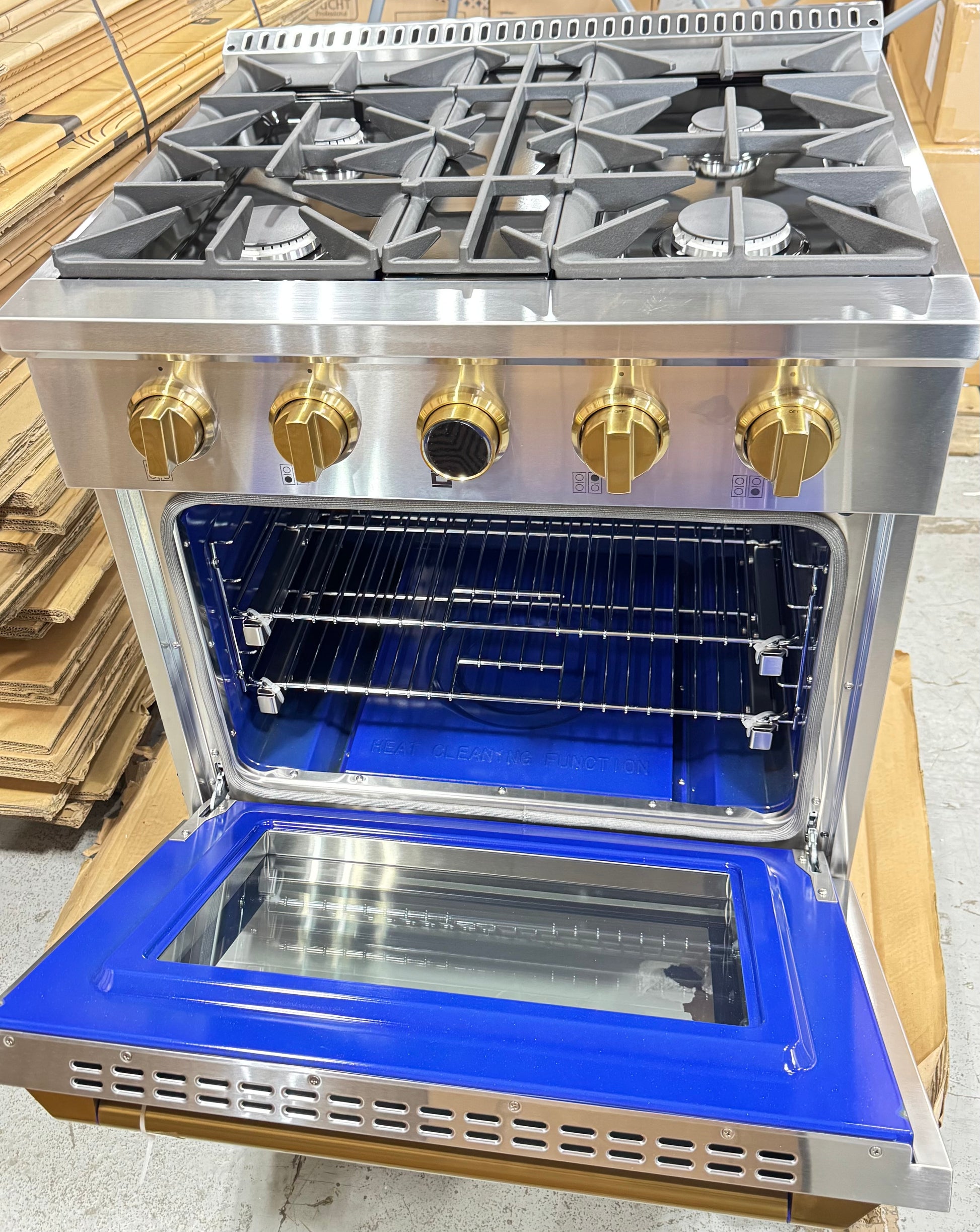 Kucht Professional 30" Stainless Steel Dual Fuel Range