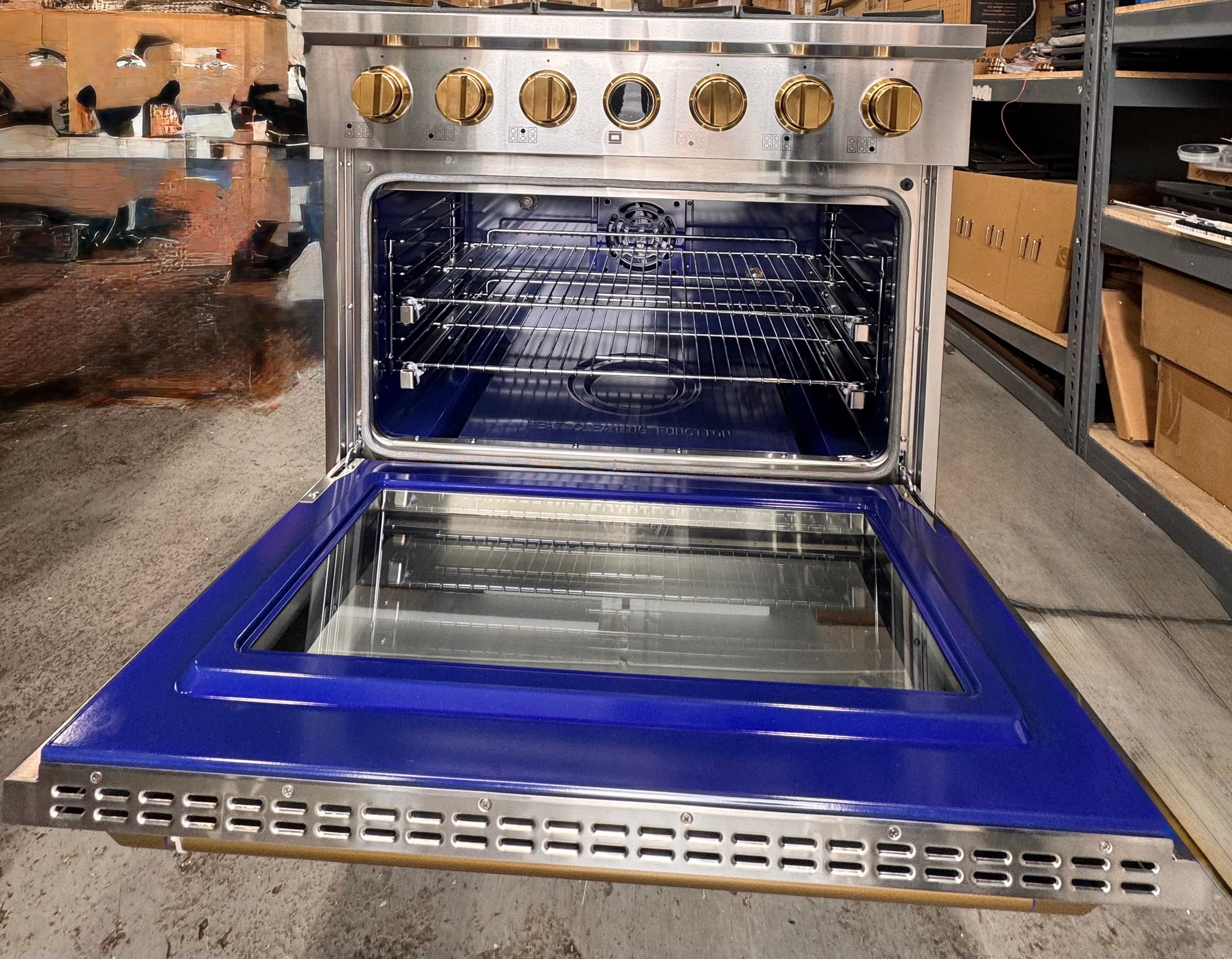 Kucht Professional KXP36-GL 36" Stainless Steel Dual Fuel Range